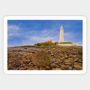 St Marys Lighthouse Whitley Bay Sticker